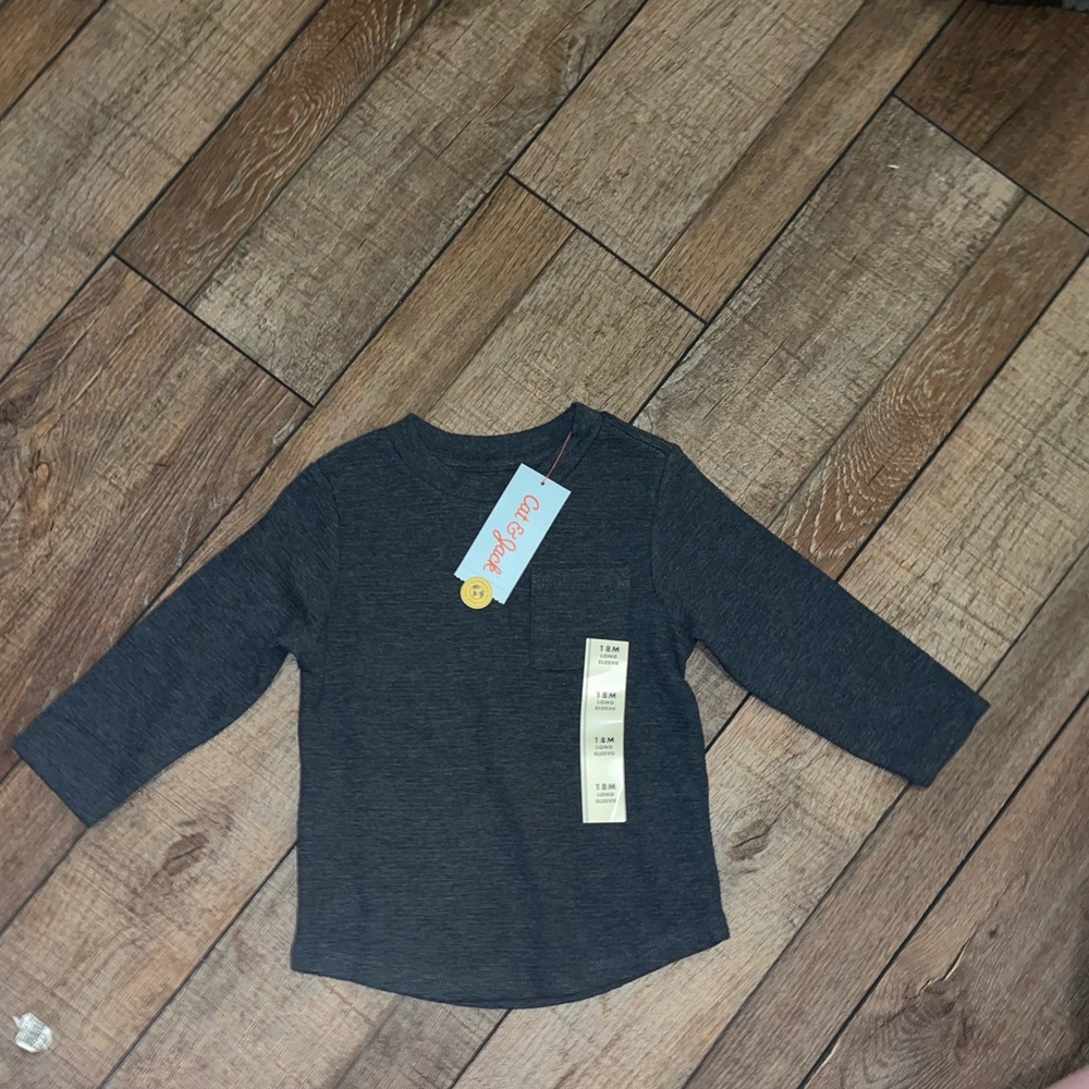 NWT- 18 m. Cat & Jack Long Leeve Shirt